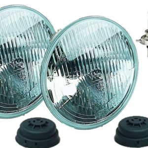 Hella Headlight Conversion Kit, Replaces Sealed Beam Head Light, 7 Inch Round, Standard Lens, H4 Bulb, Without Turn Signal – 002395801