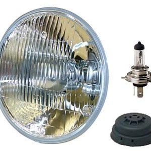 Hella Headlight Conversion Kit, Replaces Sealed Beam Head Light, 7 Inch Round, Standard Lens, H4 Bulb, Without Turn Signal – 002395991