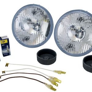 Hella Headlight Conversion Kit, Replaces Sealed Beam Headlights, 5.75 Inch Round Standard Lens Style, H1 Bulb, Without Turn Signal – 002425811