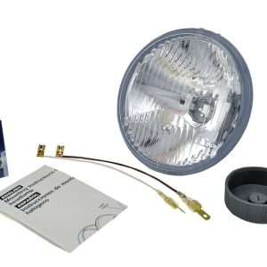 Hella Headlight Conversion Kit, Replaces H5006 Headlights, 5.75 Inch Round Lined Lens Style, H1 Bulb, Without Turn Signal, Single – 002425831