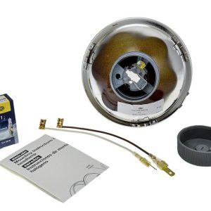 Hella Headlight Conversion Kit, Replaces H5006 Headlights, 5.75 Inch Round Lined Lens Style, H1 Bulb, Without Turn Signal, Single – 002425831