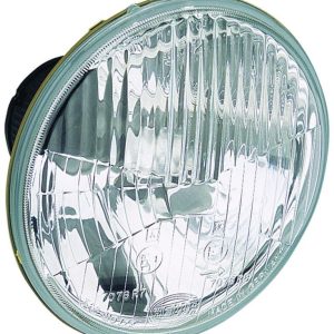 Hella Headlight Conversion Kit, Replaces H5006 Headlights, 5.75 Inch Round Lined Lens Style, H1 Bulb, Without Turn Signal, Single – 002425831