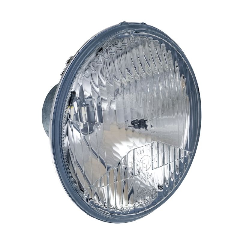 Hella Headlight Conversion Kit, Replaces H5006 Headlights, 5.75 Inch Round Lined Lens Style, H1 Bulb, Without Turn Signal, Single – 002425831