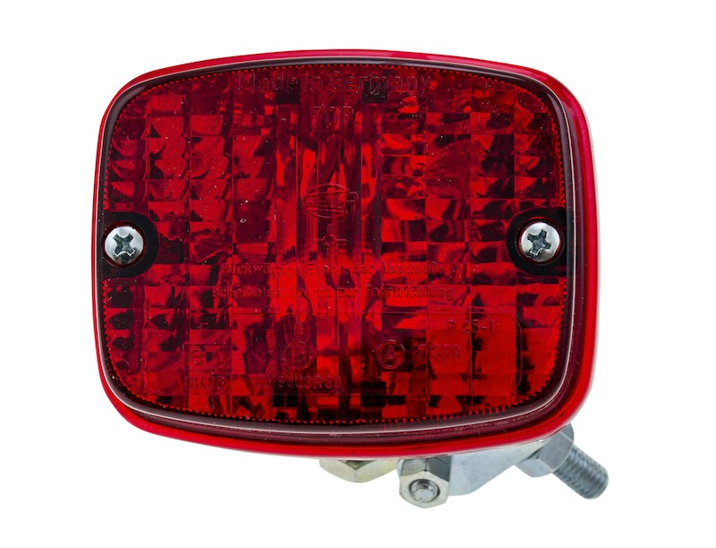 Hella Driving/ Fog Light, Halogen Bulb – Sold Separately, Clear Bulb, 3.86 Inch Width X 3.07 Inch Height Rectangular, 21 Watt, Red Lens – 003030151