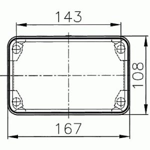 Hella Headlight Conversion Kit, Replaces Sealed Beam Head Light, 7 X 6 Inch Rectangular, Standard Lens, H4 Bulb, Without Turn Signal – 003427861