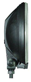 Hella Driving/ Fog Light, 500 Series, Halogen Bulb, H3 Clear Halogen Bulb, 6.4 Inch Round, 55 Watt, Driving Beam, Amber Lens – 005750512