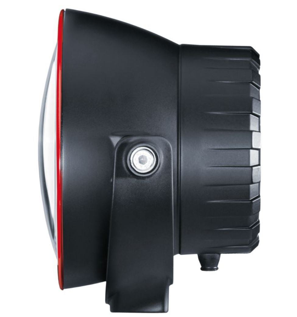 Hella Driving/ Fog Light, Rallye 4000, Xenon Bulb, D1S Xenon Clear Bulb, 6.6 Inch Round, Driving Beam, Clear Lens, Black Housing – 009094331
