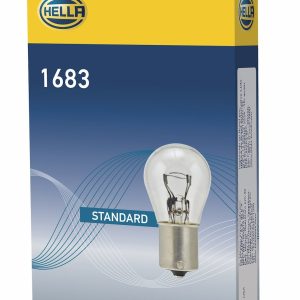 Hella Turn Signal Indicator Light Bulb, 1683 Halogen, 29 Watt, 24 Volt, White, Single – 1683