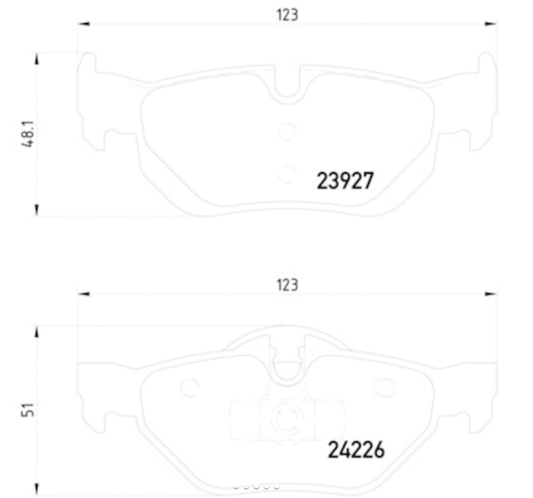 Hella Brake Pad, Pagid, Low-Metallic, Set of 2 – 355011301