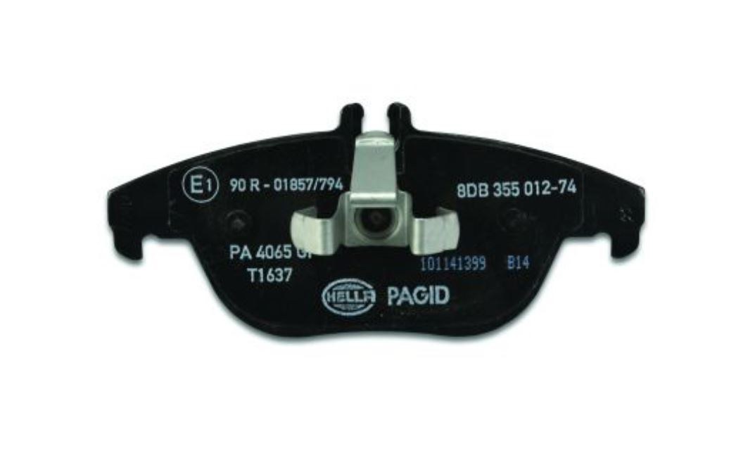 Hella Brake Pad, Pagid, Low-Metallic, Set of 2 – 355012741