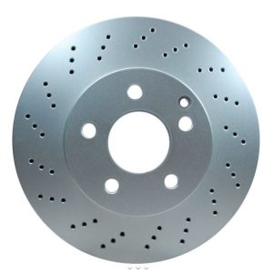Hella Brake Rotor, Vented Cross Drilled, One Piece Design, Wheel Bolt Pattern 6 X 112 Millimeter – 355114392