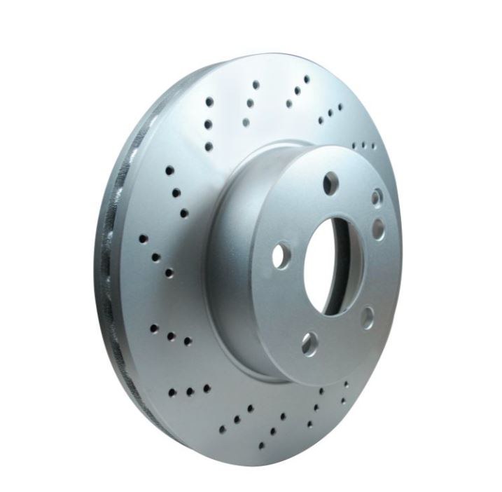 Hella Brake Rotor, Vented Cross Drilled, One Piece Design, Wheel Bolt Pattern 6 X 112 Millimeter – 355114392