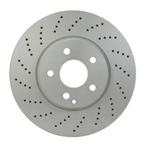 Hella Brake Rotor, Vented Drilled, One Piece Design, Wheel Bolt Pattern 6 X 112 Millimeter – 355122942