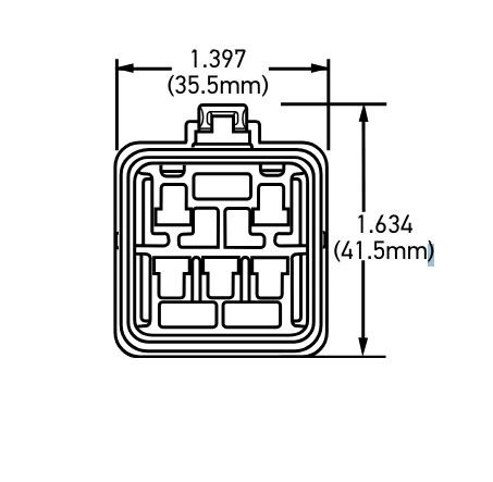 Hella Relay Wiring Connector, Mini 280, Used for Hella Relays, With 12 Inch Leads – 358114931