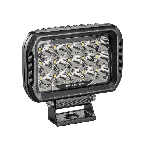 Hella Driving/ Fog Light, Valuefit 450 LED Series, LED Bulb, 15 LED Clear Bulbs, 6.3 X 5.8 Inch Rectangular, 75 Watt, 3000 Lumens – 358154051