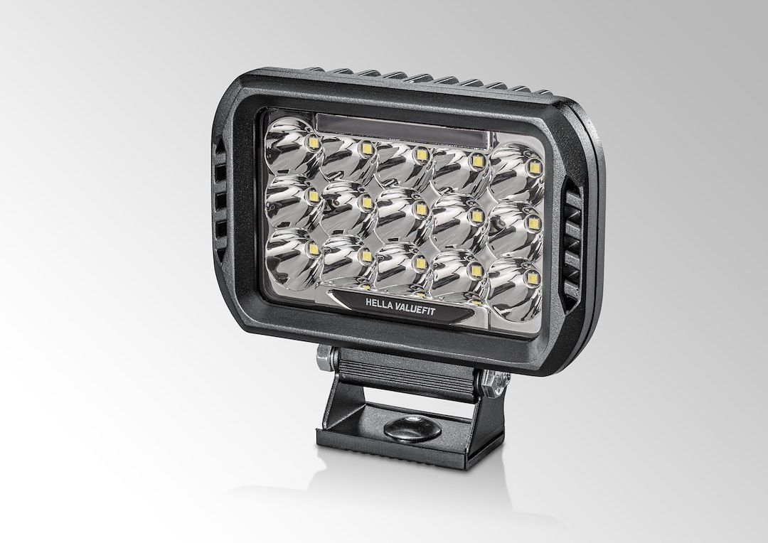 Hella Driving/ Fog Light, Valuefit 450 LED Series, LED Bulb, 15 LED Clear Bulbs, 6.3 X 5.8 Inch Rectangular, 75 Watt, 3000 Lumens – 358154051