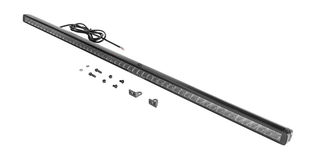 Hella Light Bar, Black Magic ®, LED, 50 Inch Length, 52 LED Bulbs, 270 Watt, 10 to 30 Volt DC, Driving Beam, 15000 Lumens, Clear Lens – 358176331