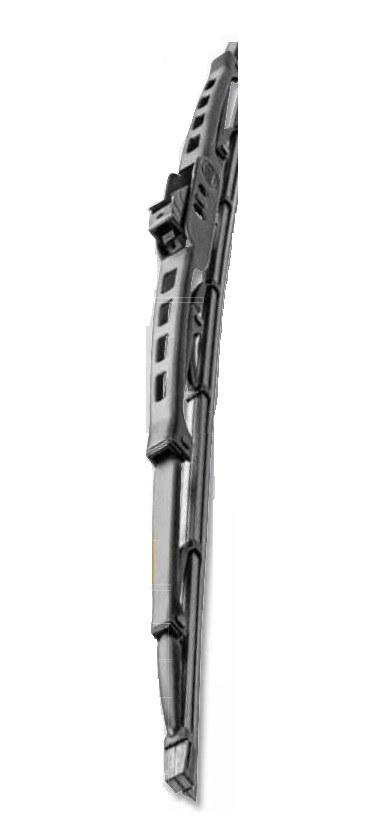 Hella Windshield Wiper Blade, 15 Inch, Conventional Style, Steel Frame, Natural Rubber Blade, Black, Standard, Single – 858083151