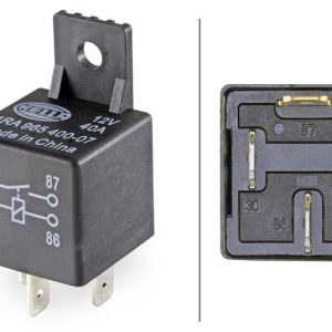 Hella Multi Purpose Relay, 30 Amps Continuous, 12 Volt, 4 Blade Terminal – 965400071