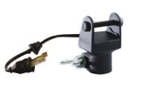 Hella Work Light Mount, Pole Mount Bracket, For Hella Beacons or Work Lights, Black, Single, With Amp – 990320001
