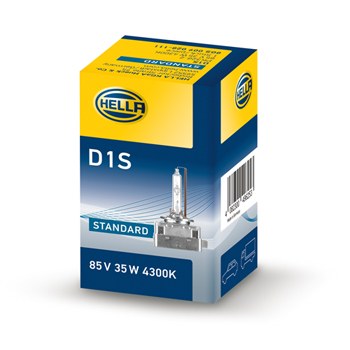 Hella Headlight Bulb, D2S, HID (high Intensity Discharge) Bulb, 35 Watt, 12 to 24 Volt, White Beam Color, 3200 Lumens – D2S 4300 K