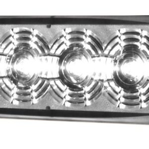 Hella Warning Light, MST6E Series, 5.1 Inch Length X 1.1 Inch Height, Mini Bar, Bolt-On Surface Mount, LED, Clear Lens, White Bulb – H22897021
