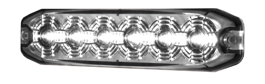 Hella Warning Light, MST6E Series, 5.1 Inch Length X 1.1 Inch Height, Mini Bar, Bolt-On Surface Mount, LED, Clear Lens, White Bulb – H22897021