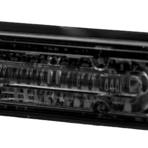 Hella Warning Light, MS4 Series, Rectangular, LED, Red/ Blue/ White, 5 Patterns, One Lighthead – H22899001