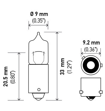 Hella Parking Light Bulb, H6W Halogen, Clear Bulb, Single – H6W
