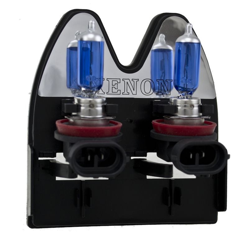 Hella Headlight Bulb, Optilux ®, H11, Xenon Bulb, 80 Watt, 12 Volt, White Beam Color, 4200K Light Color Temperature, Set of 2 – H71071032