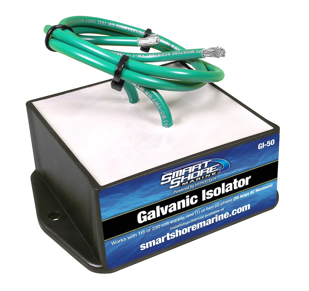 Hypertech Battery Isolator, Galvanic, Used IN 115 or 230 Volt Single or 2- Phase, 50 Amp, For Aluminum or Wooden Hulls – 49200