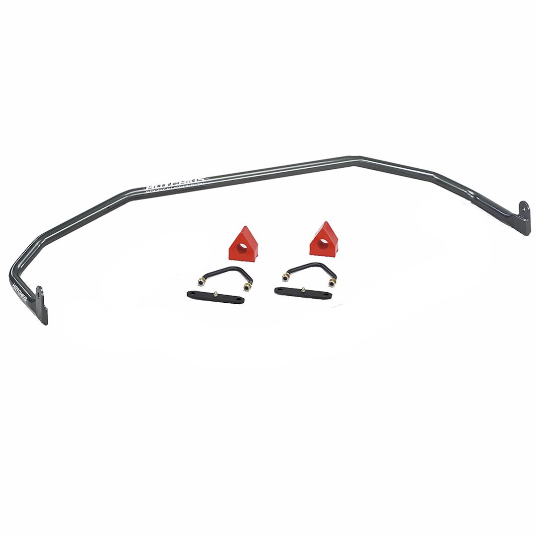 Hotchkis Per Stabilizer Bar, Performance Upgrade, 1 Inch Diameter, Powder Coated, Black, With Rear Bar/ Red Polyurethane Bushings/ Brackets – 22429R