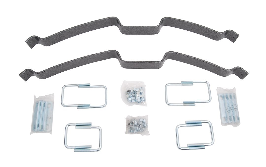 Hellwig Helper Spring Kit, EZ-990 Series, Leaf Spring Design, Rear Upper, 2000 Pound Load Capacity, Steel, With 2 Springs/ U Bolts/ Hardware – 978