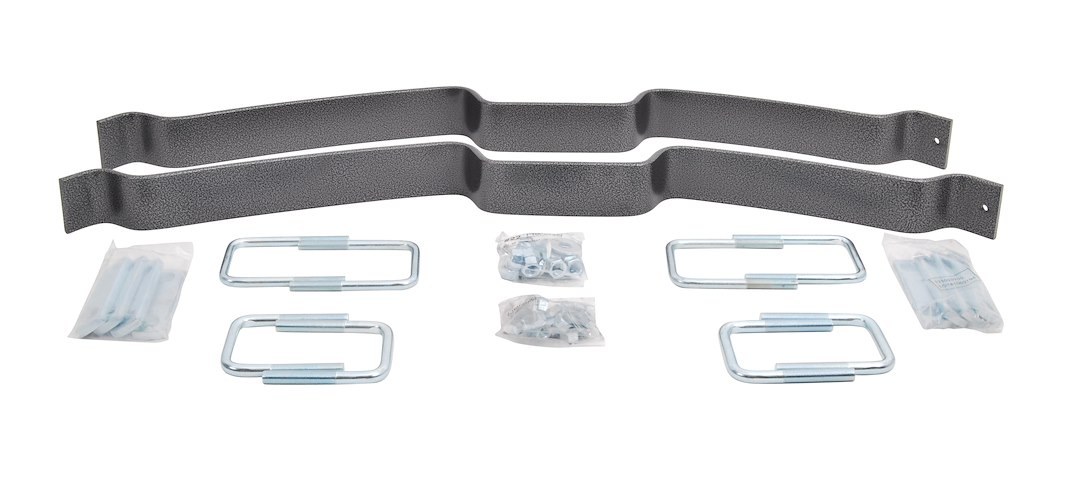 Hellwig Helper Spring Kit, EZ-990 Series, Leaf Spring Design, Rear Upper, 2000 Pound Load Capacity, Steel, With 2 Springs/ U Bolts/ Hardware – 978