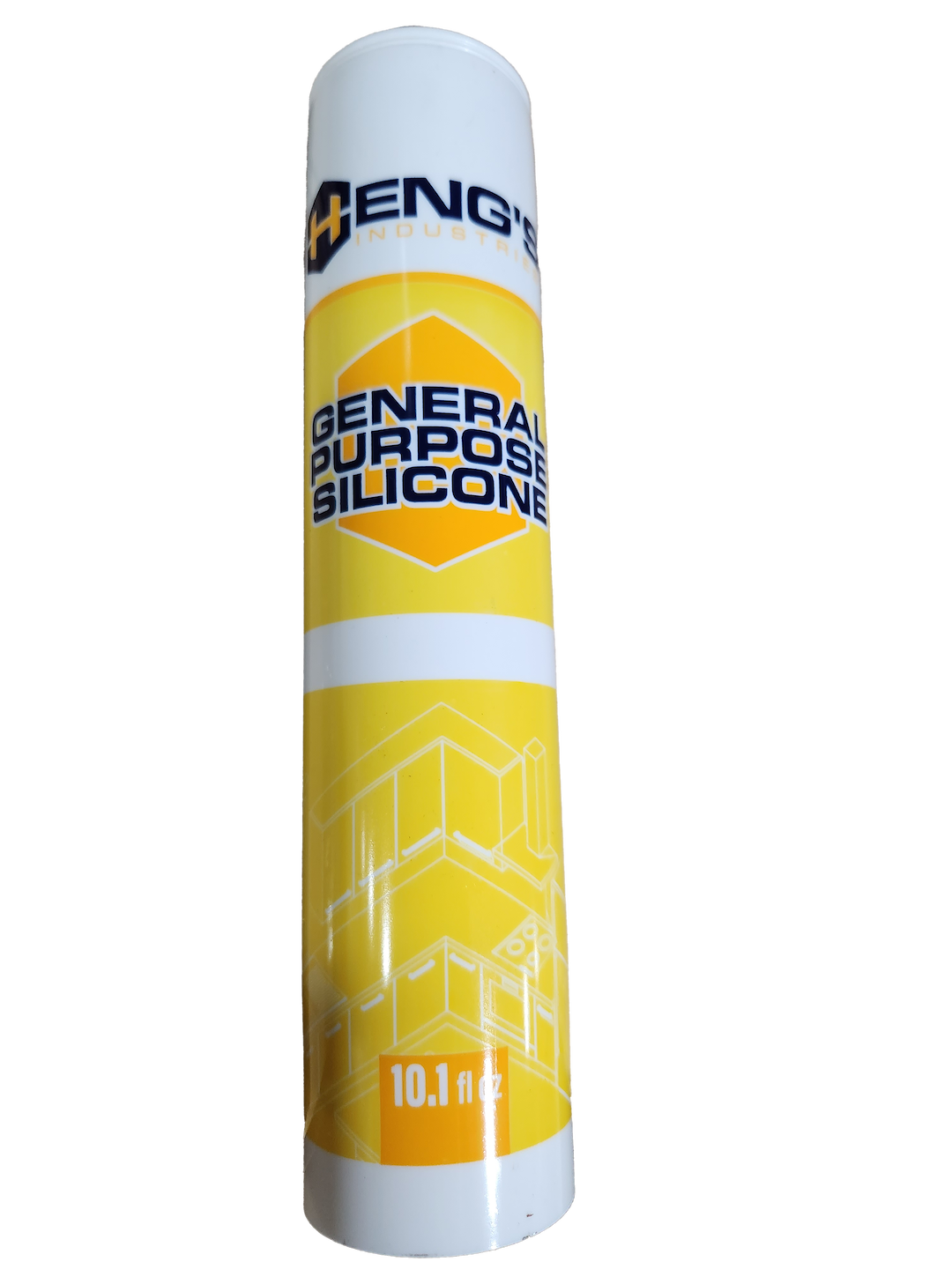 Heng’s Ind Caulk Sealant, Nuflex 302, Use to Seal Narrow Seams, Silicone Caulk, White, 10 Ounce Tube – 9302-C
