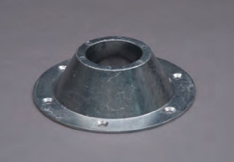 Heng’s Ind Table Leg Base, Standard Round Cone, Surface Mount, 6-1/2 Inch Diameter – HG-SB