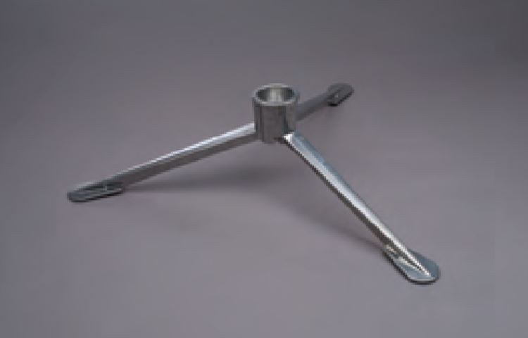 Heng’s Ind Table Leg Base, Tripod Foldable Base, Surface Mount, Extends 24 Inch, Folds 4 Inch to 16 Inch, Aluminum – HG-TL