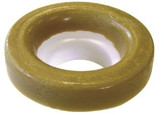 World & Main Toilet Seal, Aquaplumb ®, Use to Seal Off Seepage of Water and Gas and Extends Short Horn Bowls, With Plastic Flange, Wax, Single – 2710