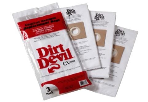H-P Product Vacuum Cleaner Bag, Disposable, Replacement Hepa Bag for Dirt Devil CV1500/ CV950/LE and Maxum 2000 Central Vacuum Systems – 9597