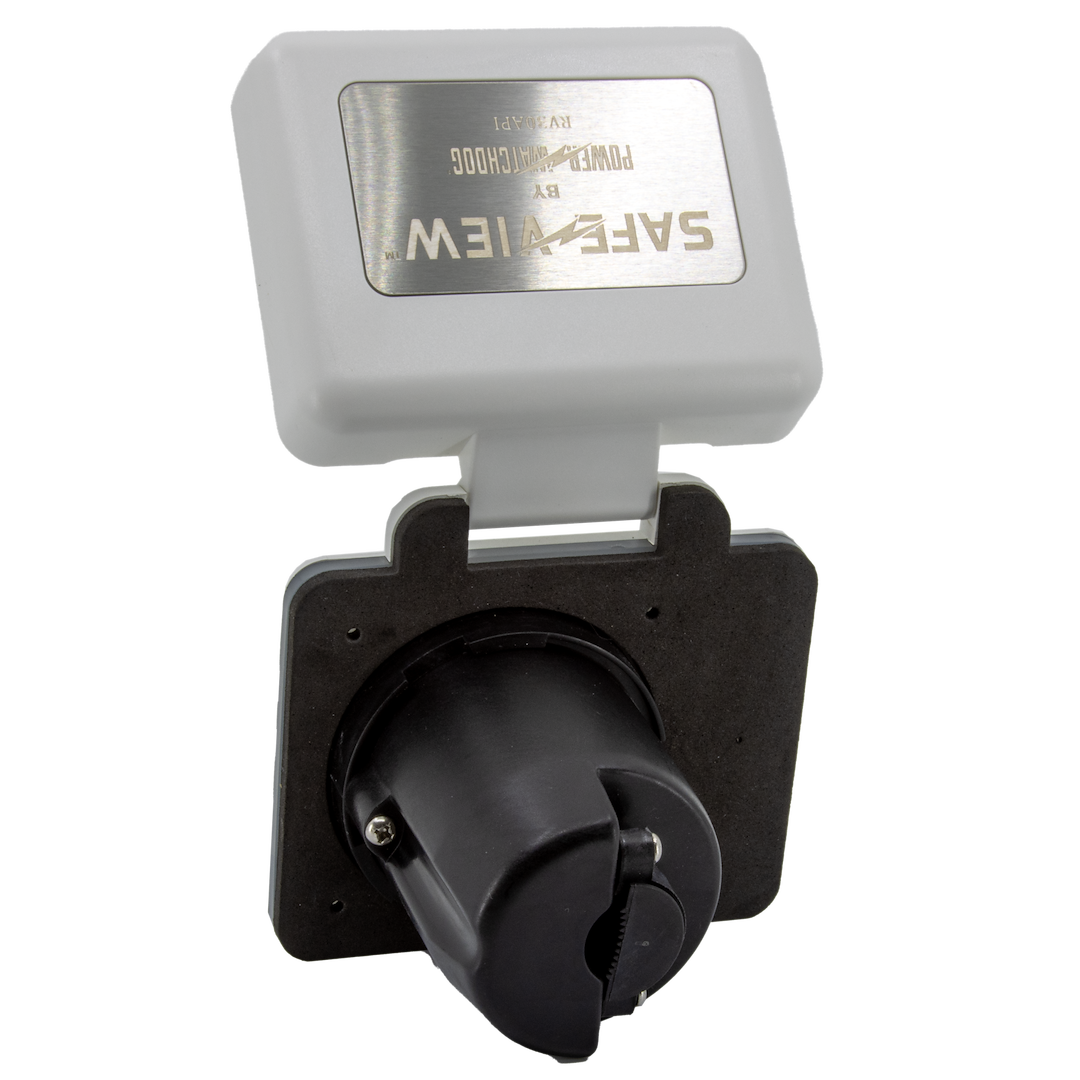 Hughes Auto Power Inlet Port, Safeview™, Manual Power Disconnect, 30 Ampere, 120 Volt – SV30API-W