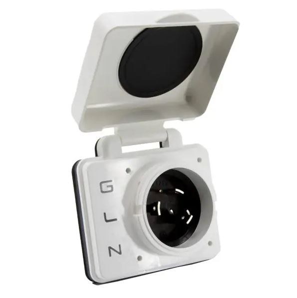 Hughes Auto Power Inlet Port, Safeview™, Manual Power Disconnect, 30 Ampere, 120 Volt – SV30API-W