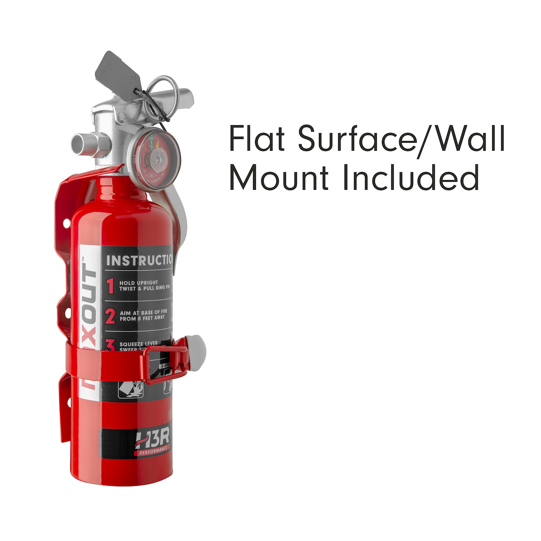 H3R Fire Extinguisher, Maxout ™, Ul Rated 2-B:C, Dry Chemical Agent, Not Us Coast Guard Approved, 1 Pound Bottle, Steel, Chrome – MX100C