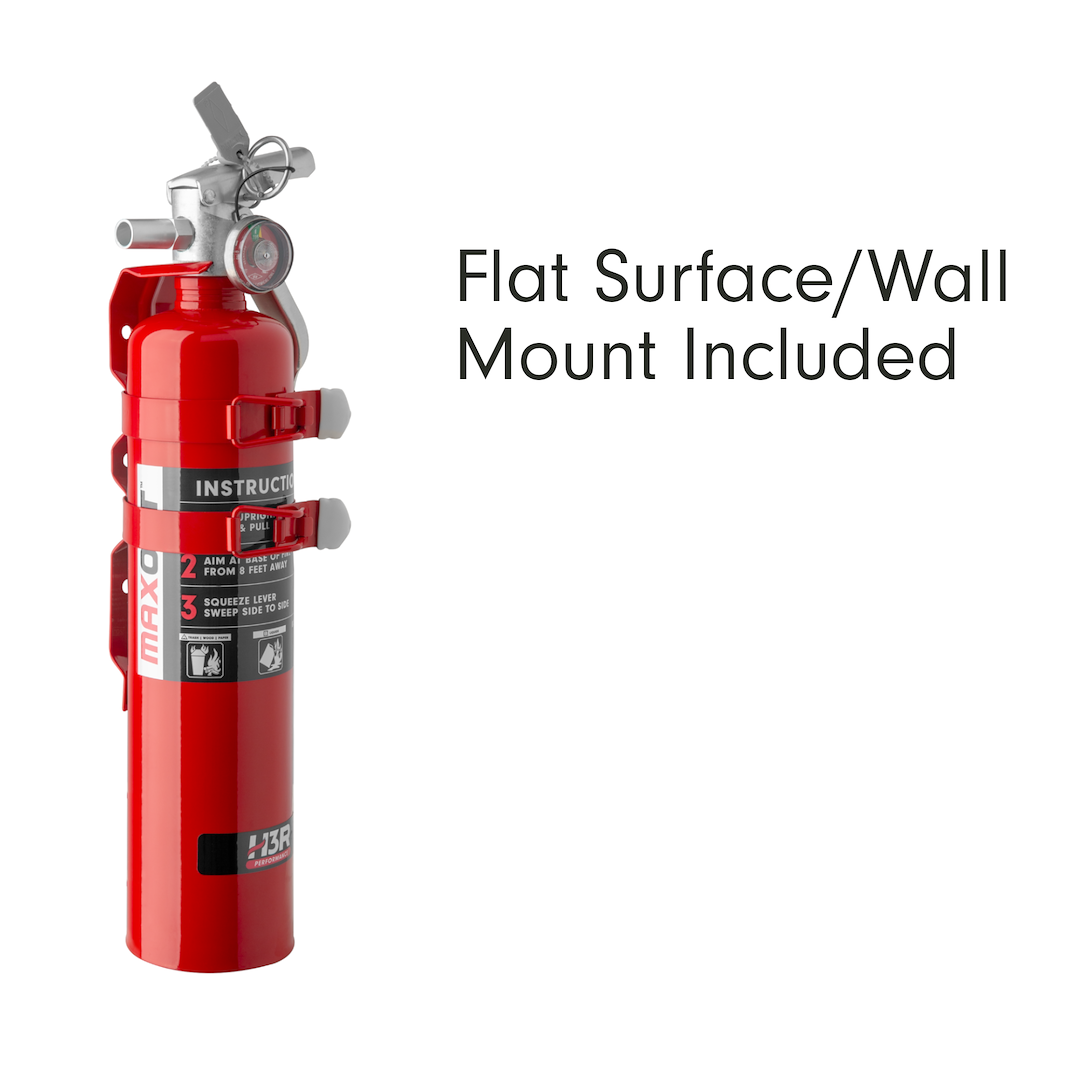 H3R Fire Extinguisher, Maxout ™, Ul Rated 1-A:10-B:C, Dry Chemical Agent, Us Coast Guard Approved, 2.5 Pound Bottle, Steel, Black – MX250B