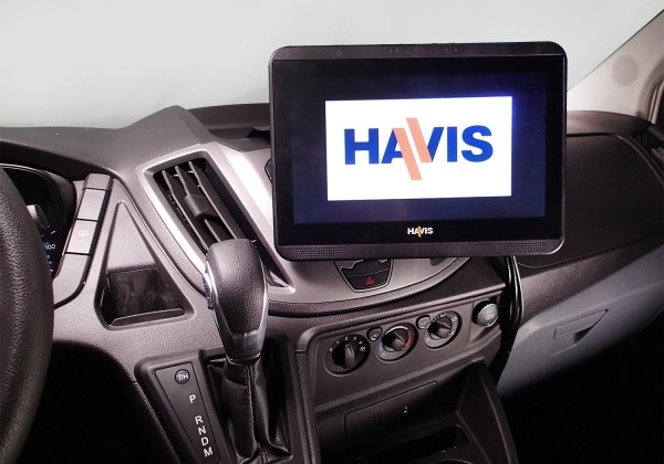 Havis Video Monitor Mount, Use with Havis Part Number TSD-101 Touch Screen Display, Dash Mount, Height Adjustable, Black – C-DMM-2005