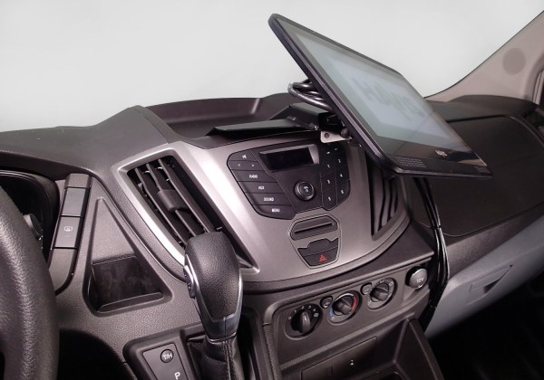 Havis Video Monitor Mount, Use with Havis Part Number TSD-101 Touch Screen Display, Dash Mount, Height Adjustable, Black – C-DMM-2005