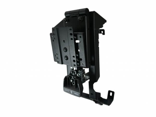 Havis Video Monitor Mount, Use with Tunnel Mount Consoles, Dash Mount, Powder Coated, Black, Steel, With Vesa 75 Hole Pattern Bracket – C-DMM-3022