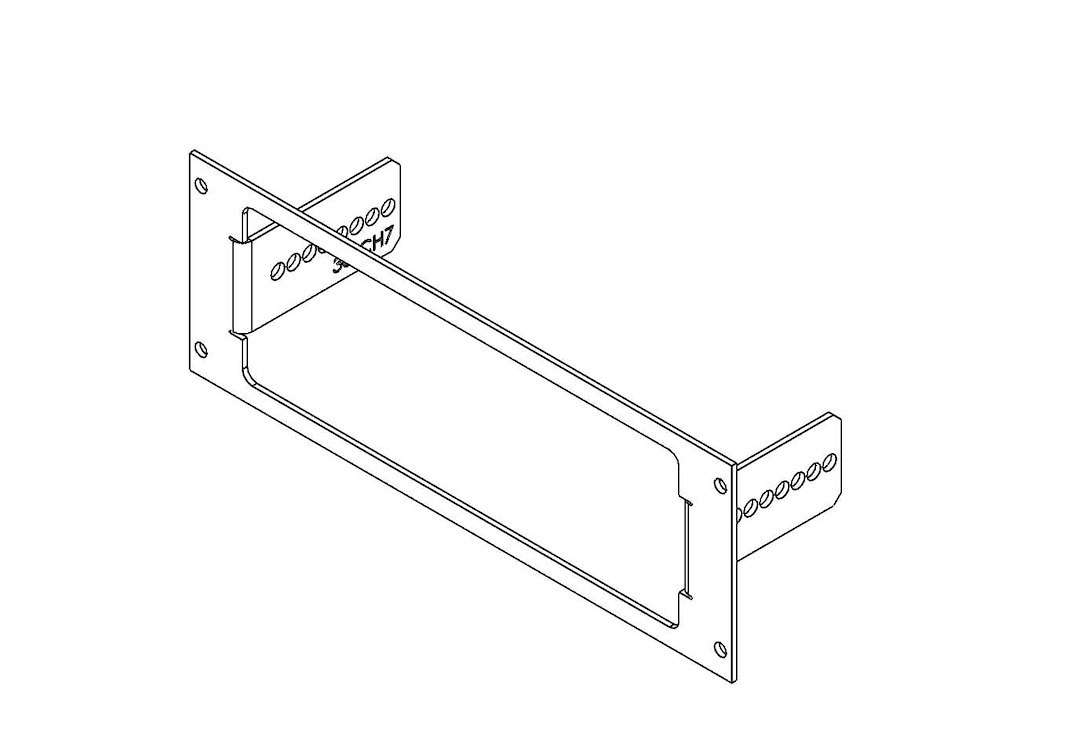 Havis Radio Mounting Bracket, For Use with M/A-Com CH-721/ M/A-Com M-5300/ XG-100M Harris Unity Radio, Black, Single – C-EB30-CH7-1P