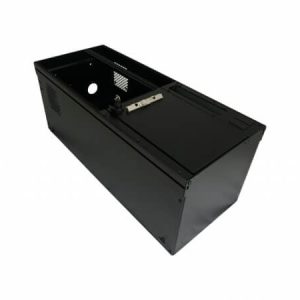Havis Console, Floor Mount, 30.1 Inch Length X 12-1/2 Inch Width X 12 to 16-1/2 Inch Height (adjustable), Lockable, Black, Steel – C-W-3012