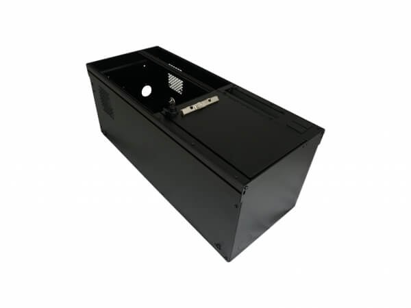 Havis Console, Floor Mount, 30.1 Inch Length X 12-1/2 Inch Width X 12 to 16-1/2 Inch Height (adjustable), Lockable, Black, Steel – C-W-3012