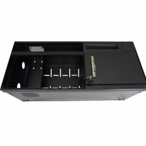 Havis Console, Floor Mount, 30.1 Inch Length X 12-1/2 Inch Width X 12 to 16-1/2 Inch Height (adjustable), Lockable, Black, Steel – C-W-3012
